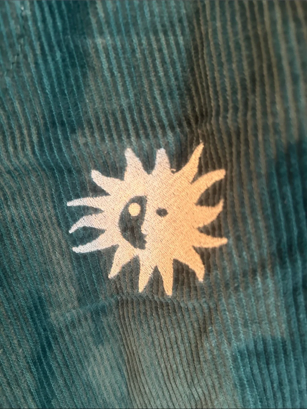 Urban Outfitters size Large moon, and sun, embroidered drawstring corduroy pants